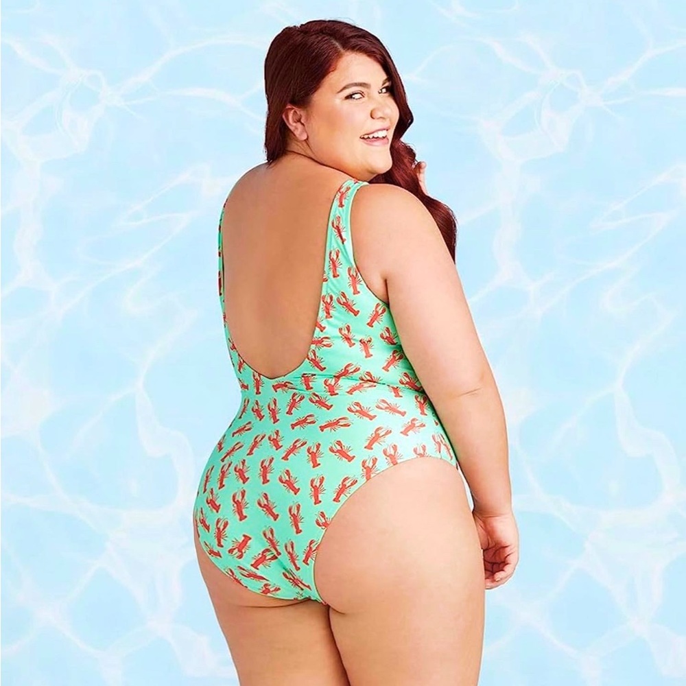 🦞 Lobster print swimsuit